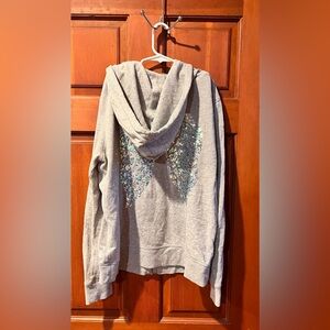 Victoria Secret Angel Gray Zip-Up Hoodie